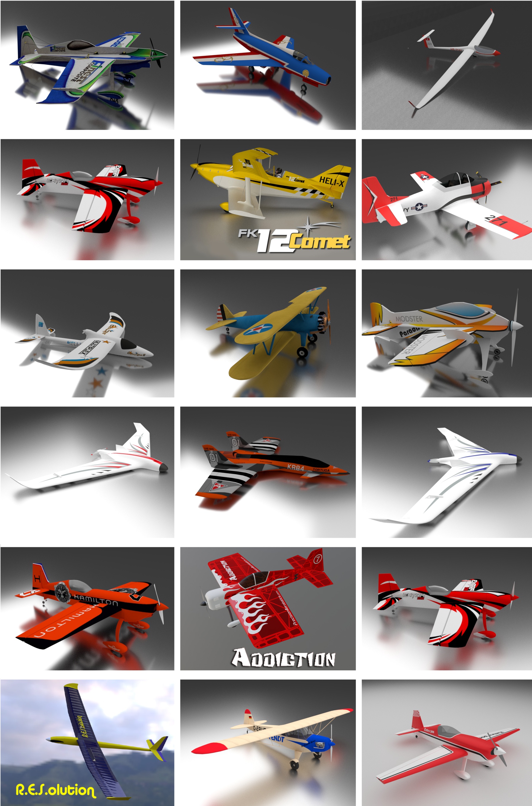 the first 18 planes of version 8